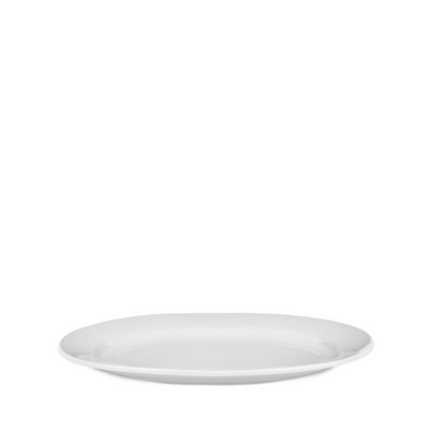 platebowlcup ovaler servierteller aus weißem porzellan